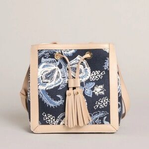 Elegant Navy Floral Women's Bag